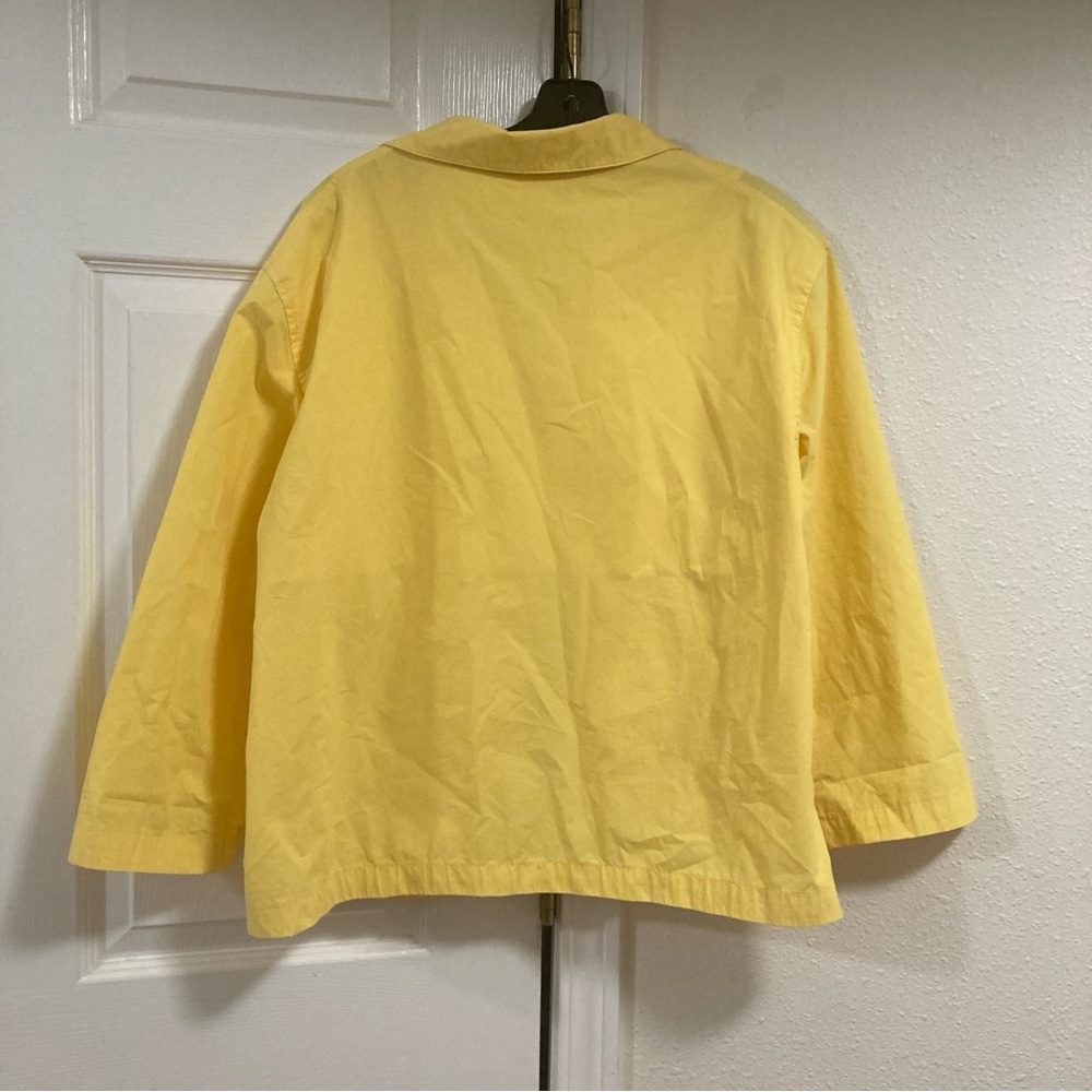 Polo Ralph Lauren Harrington Jacket  Pony Embroidered Yellow Cotton Size L - Picture 3 of 16